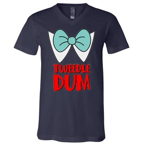 Halloween Tweedle Dum Costume  V-Neck T-Shirt