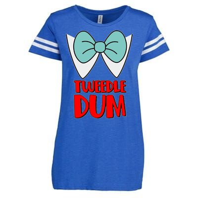 Halloween Tweedle Dum Costume  Enza Ladies Jersey Football T-Shirt