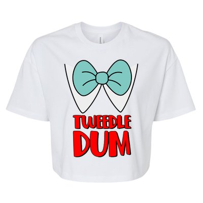 Halloween Tweedle Dum Costume  Bella+Canvas Jersey Crop Tee