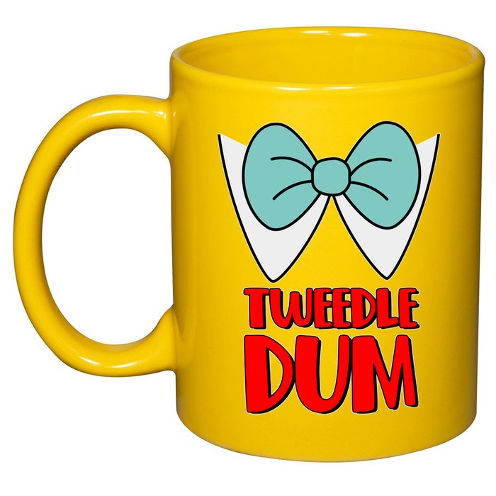 Halloween Tweedle Dum Costume  11oz C Handle Ceramic Mug
