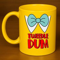 Halloween Tweedle Dum Costume  11oz C Handle Ceramic Mug