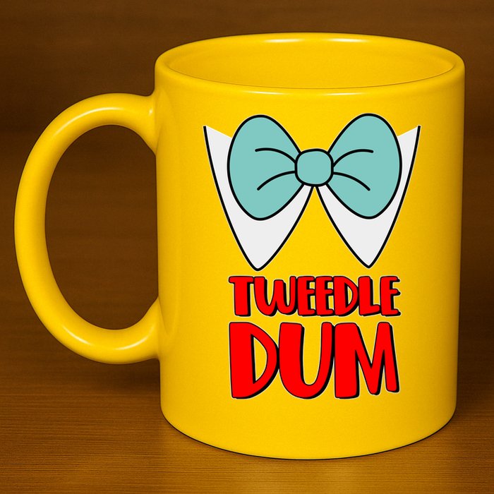 Halloween Tweedle Dum Costume  11oz C Handle Ceramic Mug