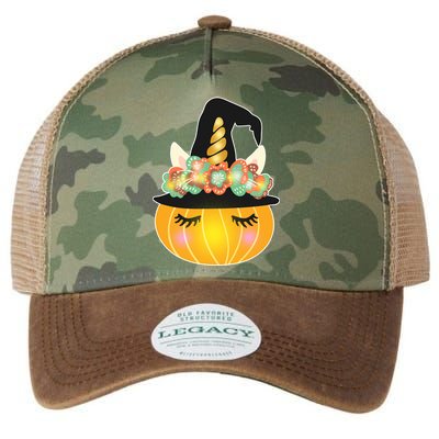 Halloween Uni-Pumpkin Sparkly Cute Legacy Tie Dye Trucker Hat