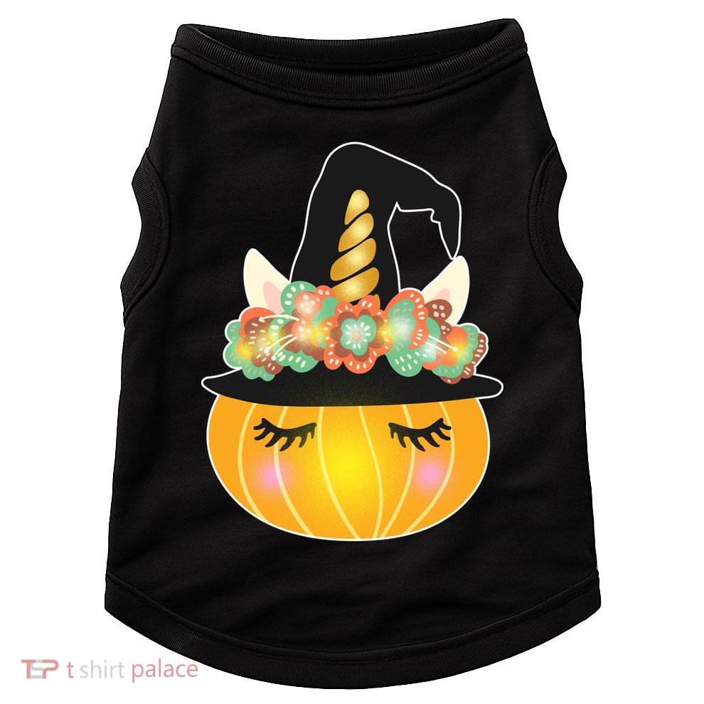 Halloween Uni-Pumpkin Sparkly Cute Doggie Tank