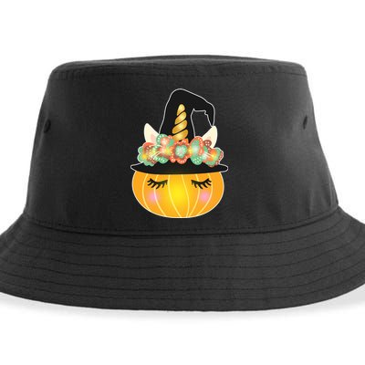 Halloween Uni-Pumpkin Sparkly Cute Sustainable Bucket Hat