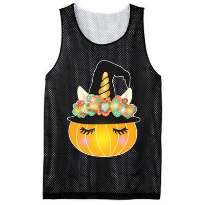 Halloween Uni-Pumpkin Sparkly Cute Mesh Reversible Basketball Jersey Tank