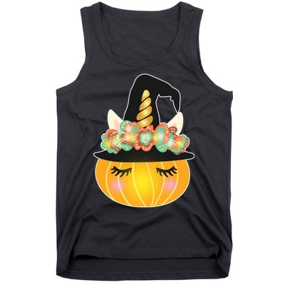 Halloween Uni-Pumpkin Sparkly Cute Tank Top