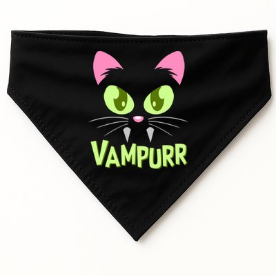Halloween Vampurr Funny Cat USA-Made Doggie Bandana