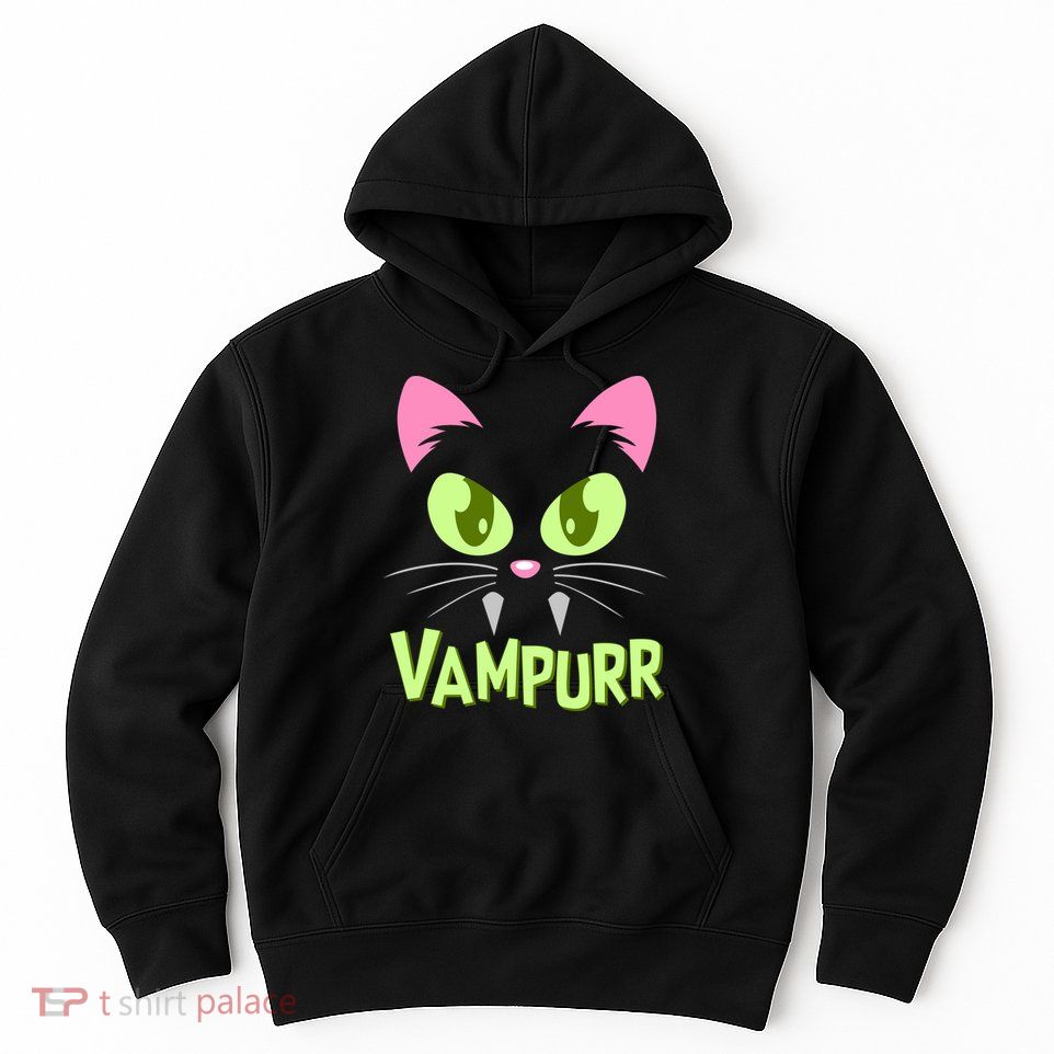 Halloween Vampurr Funny Cat Hoodie