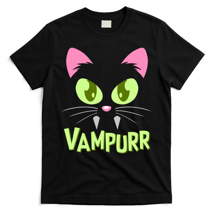 Halloween Vampurr Funny Cat T-Shirt