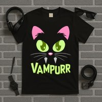Halloween Vampurr Funny Cat T-Shirt