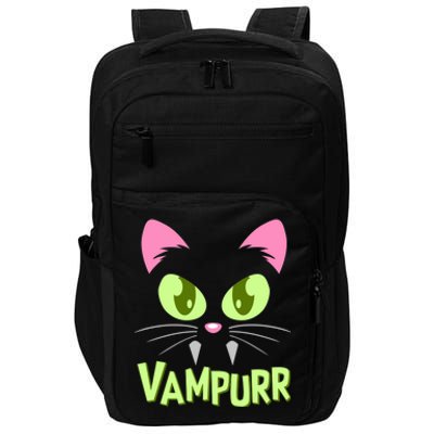 Halloween Vampurr Funny Cat Impact Tech Backpack