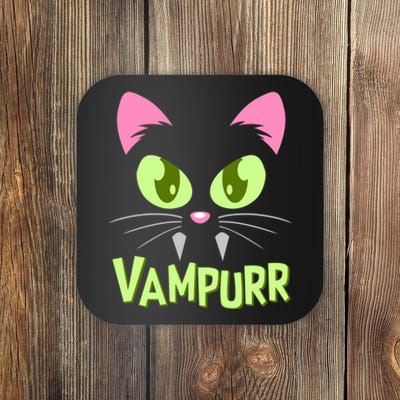 Halloween Vampurr Funny Cat Coaster