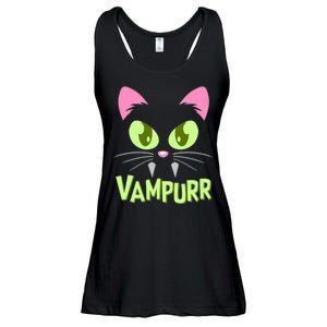 Halloween Vampurr Funny Cat Ladies Essential Flowy Tank