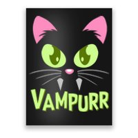 Halloween Vampurr Funny Cat Poster