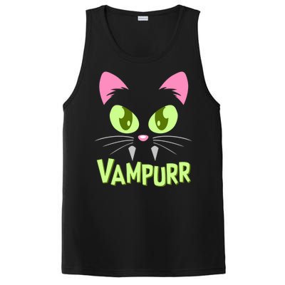 Halloween Vampurr Funny Cat PosiCharge Competitor Tank