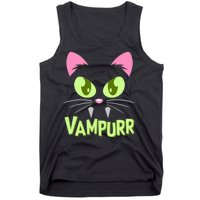 Halloween Vampurr Funny Cat Tank Top