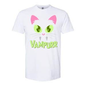 Halloween Vampurr Funny Cat Softstyle CVC T-Shirt