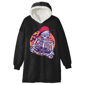 Halloween Video Gamer Skeleton Hooded Wearable Blanket