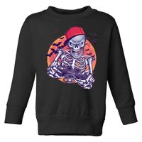 Halloween Video Gamer Skeleton Toddler Sweatshirt