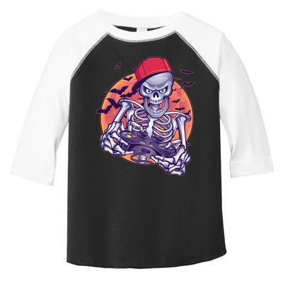 Halloween Video Gamer Skeleton Toddler Fine Jersey T-Shirt