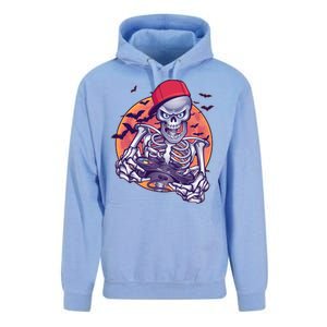 Halloween Video Gamer Skeleton Unisex Surf Hoodie