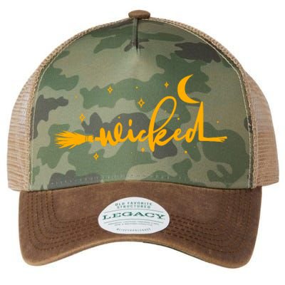 Halloween Wicked Witch Broom Legacy Tie Dye Trucker Hat