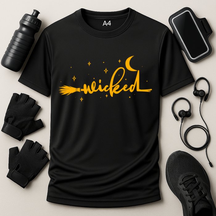 Halloween Wicked Witch Broom Performance Shirt