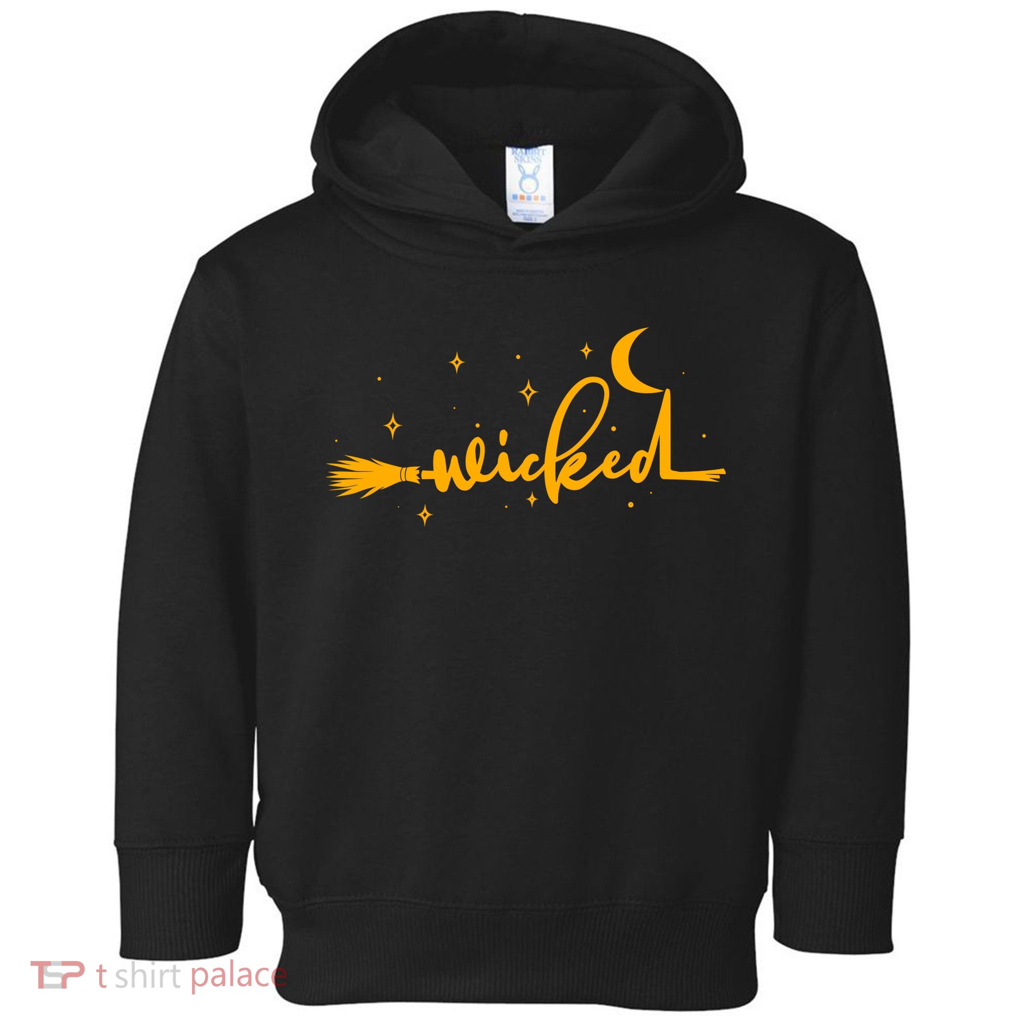 Halloween Wicked Witch Broom Toddler Hoodie