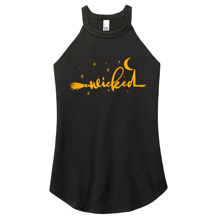Halloween Wicked Witch Broom Women's Perfect Tri Rocker Tank