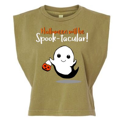 Halloween Will Be Spook-Tacular Garment-Dyed Women's Muscle Tee