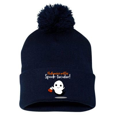 Halloween Will Be Spook-Tacular Pom Pom 12in Knit Beanie