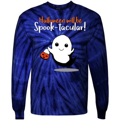 Halloween Will Be Spook-Tacular Tie-Dye Long Sleeve Shirt