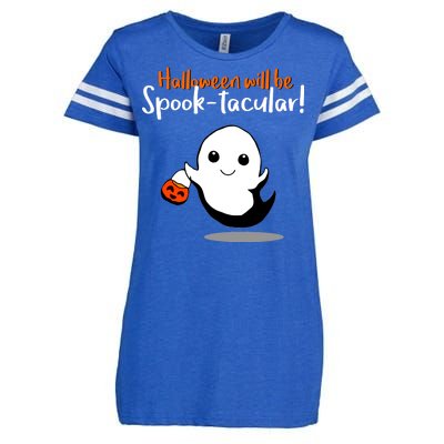 Halloween Will Be Spook-Tacular Enza Ladies Jersey Football T-Shirt