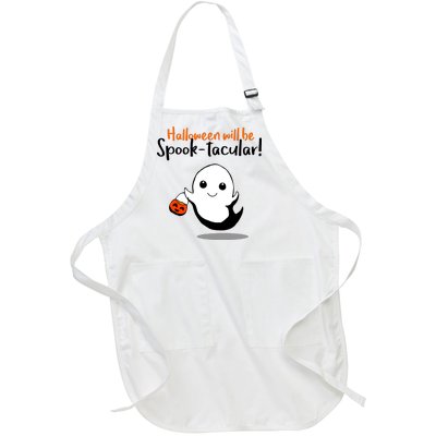 Halloween Will Be Spook-Tacular Full-Length Apron With Pockets