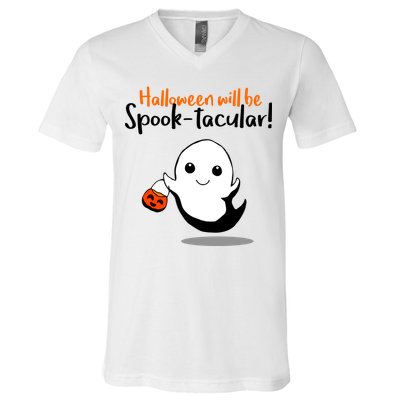 Halloween Will Be Spook-Tacular V-Neck T-Shirt