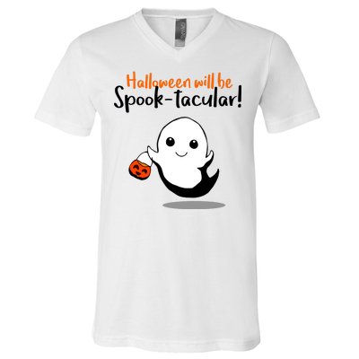 Halloween Will Be Spook-Tacular V-Neck T-Shirt