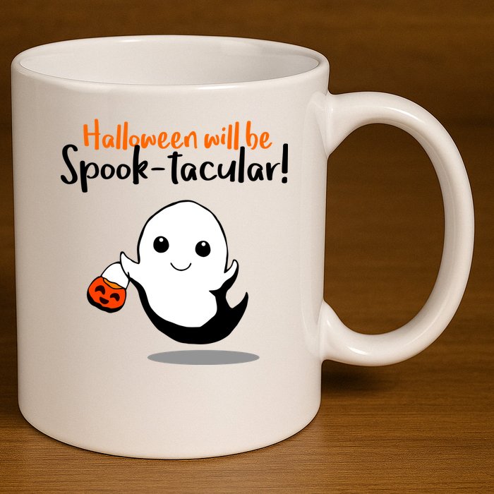 Halloween Will Be Spook-Tacular 11oz C Handle Ceramic Mug