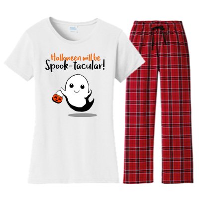 Halloween Will Be Spook-Tacular Women's Flannel Pajama Set