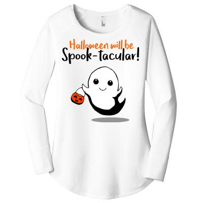 Halloween Will Be Spook-Tacular Women's Perfect Tri Tunic Long Sleeve Shirt