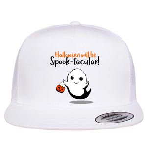 Halloween Will Be Spook-Tacular Flat Bill Trucker Hat