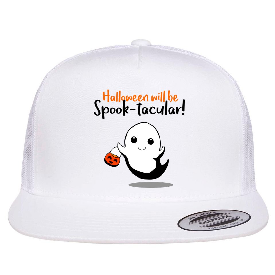 Halloween Will Be Spook-Tacular Flat Bill Trucker Hat