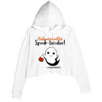 Halloween Will Be Spook-Tacular Crop Fleece Hoodie