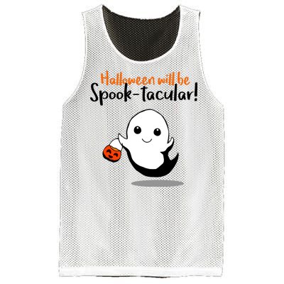 Halloween Will Be Spook-Tacular Mesh Reversible Basketball Jersey Tank