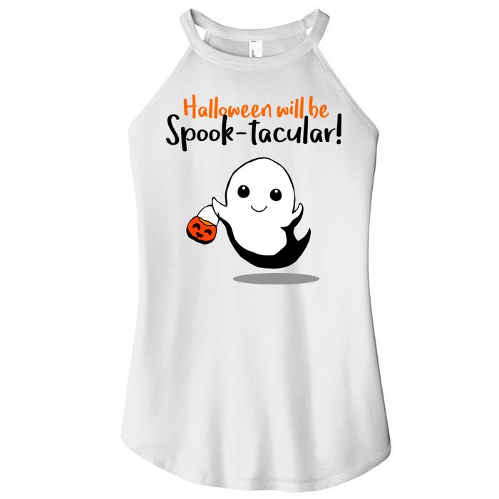 Halloween Will Be Spook-Tacular Women's Perfect Tri Rocker Tank