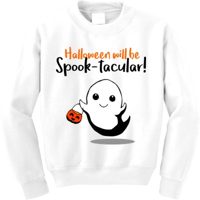 Halloween Will Be Spook-Tacular Kids Sweatshirt