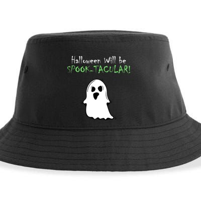 Halloween Will Be Spooktacular Ghost Sustainable Bucket Hat