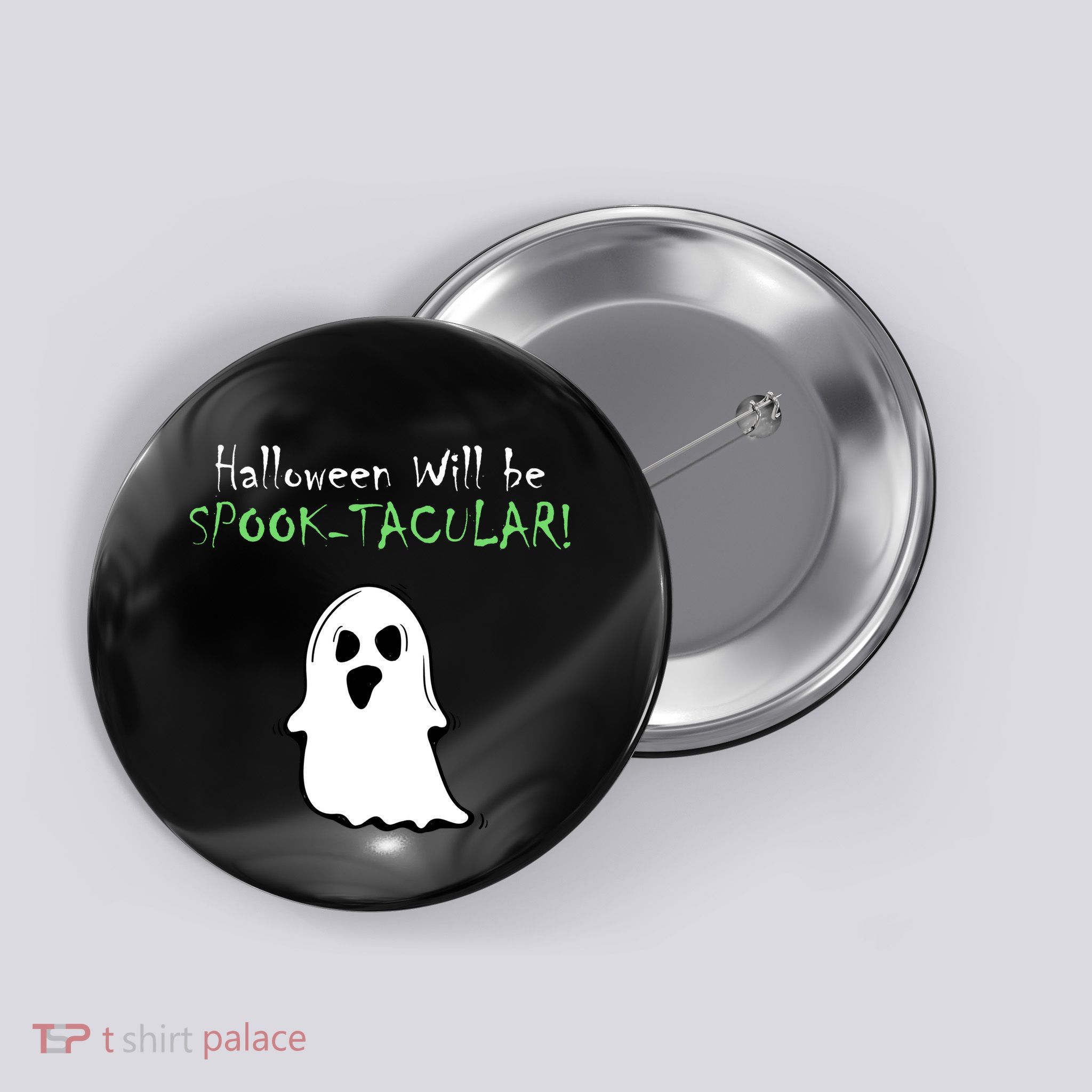 Halloween Will Be Spooktacular Ghost Button