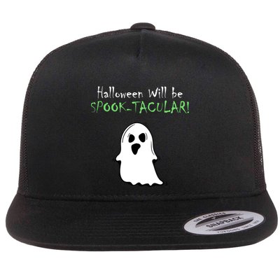 Halloween Will Be Spooktacular Ghost Flatbill Hat