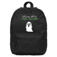 Halloween Will Be Spooktacular Ghost 16 in Basic Backpack